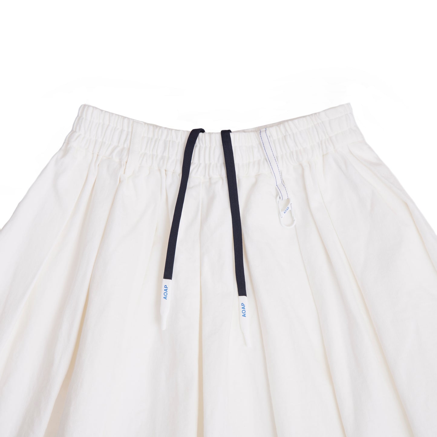 denim easy short culotte (white)