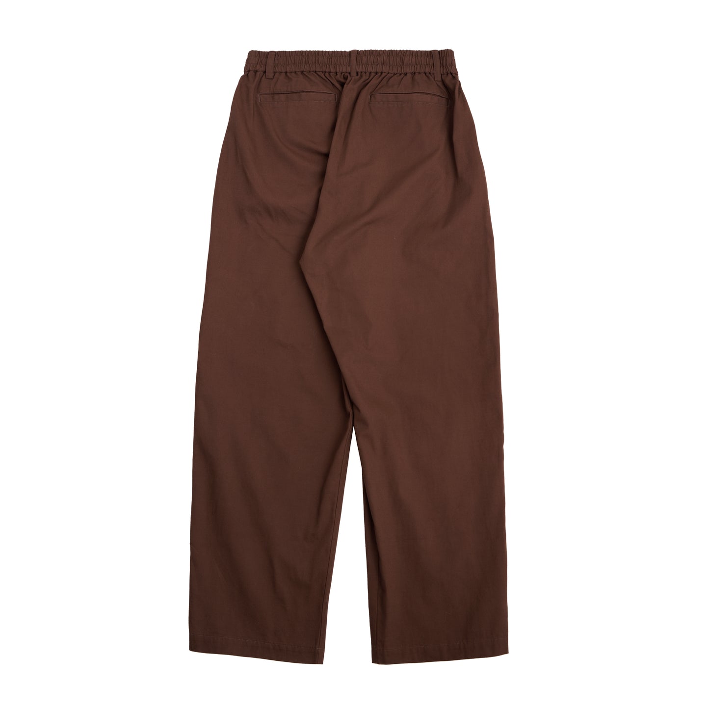 cotton oxford easy pants (brown)