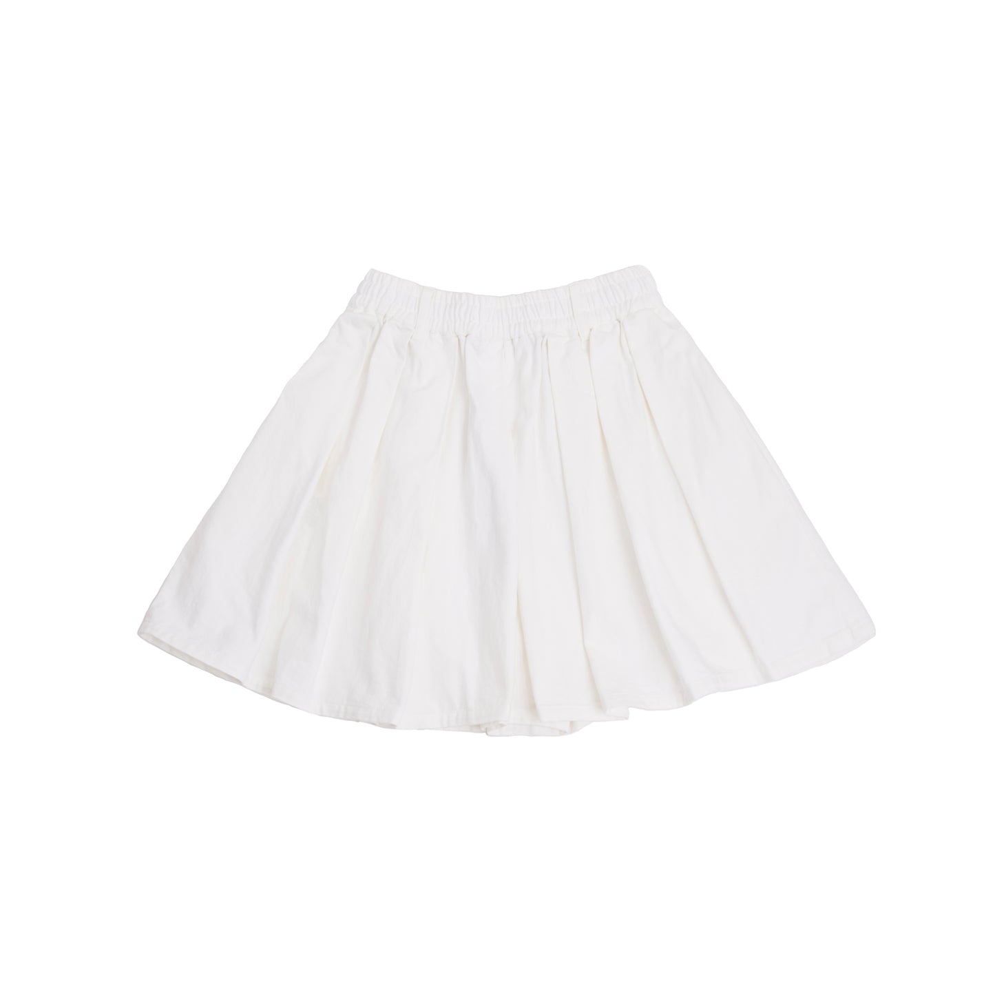 denim easy short culotte (white)