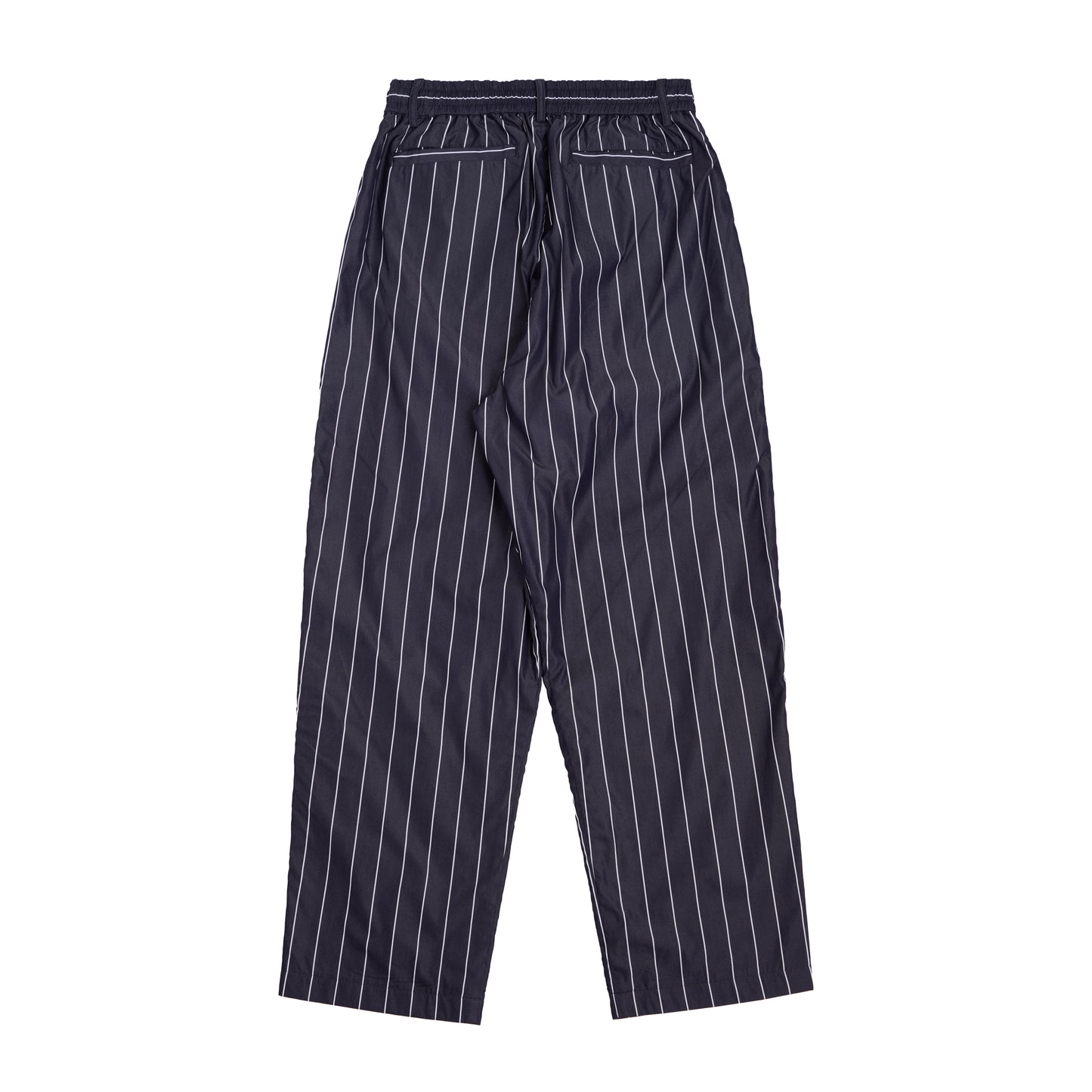 patterned reversible easy pants (stripe / black)