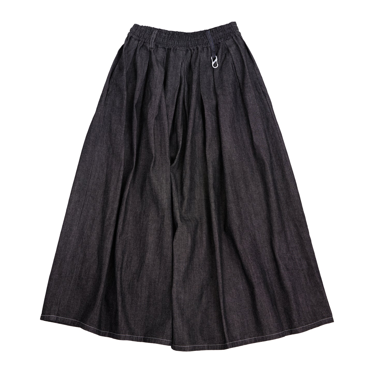 denim easy long culotte (black)