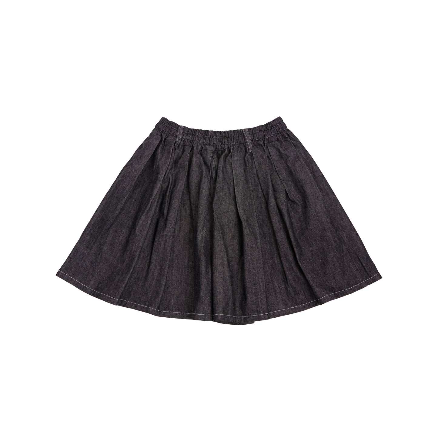 denim easy short culotte (black)