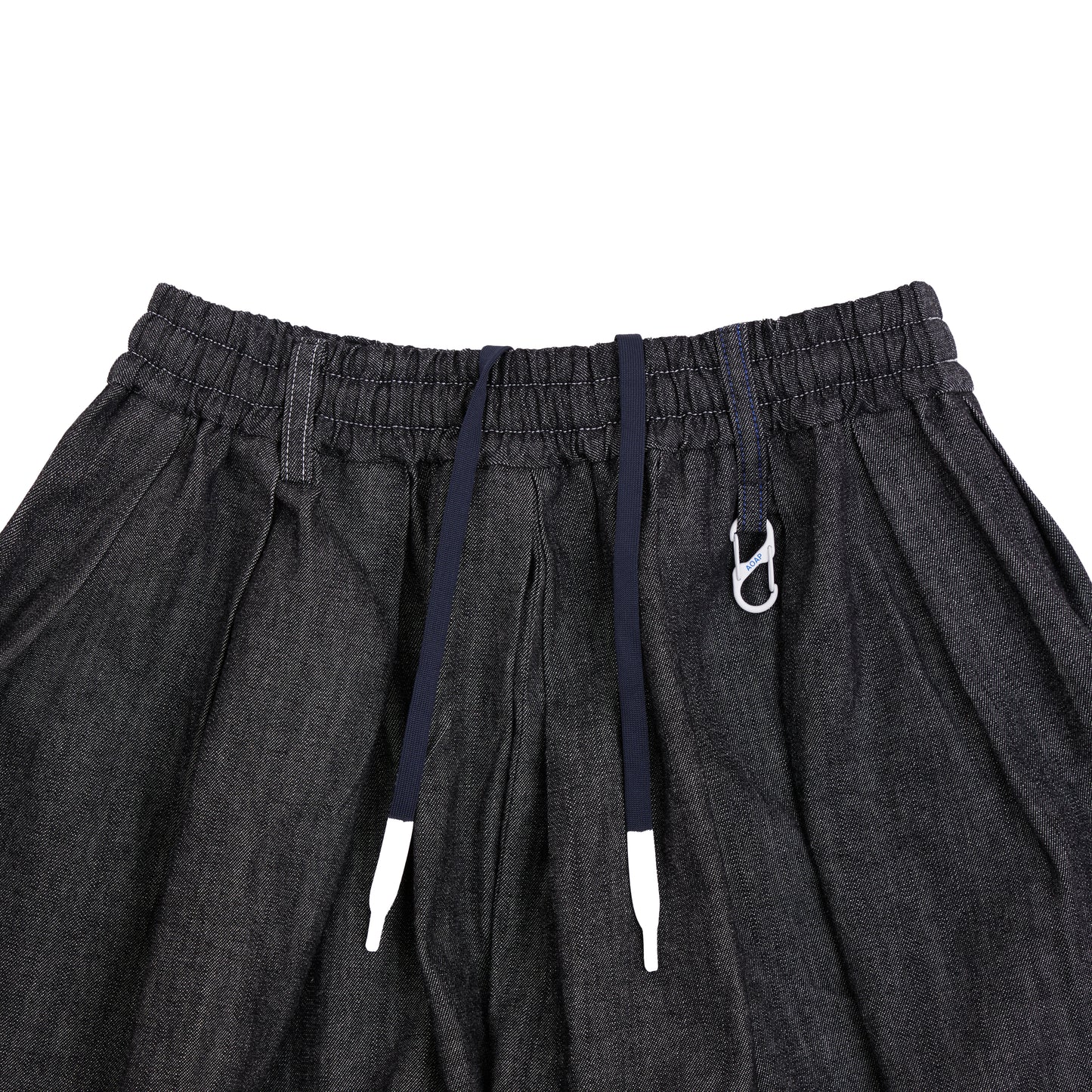 denim easy short culotte (black)