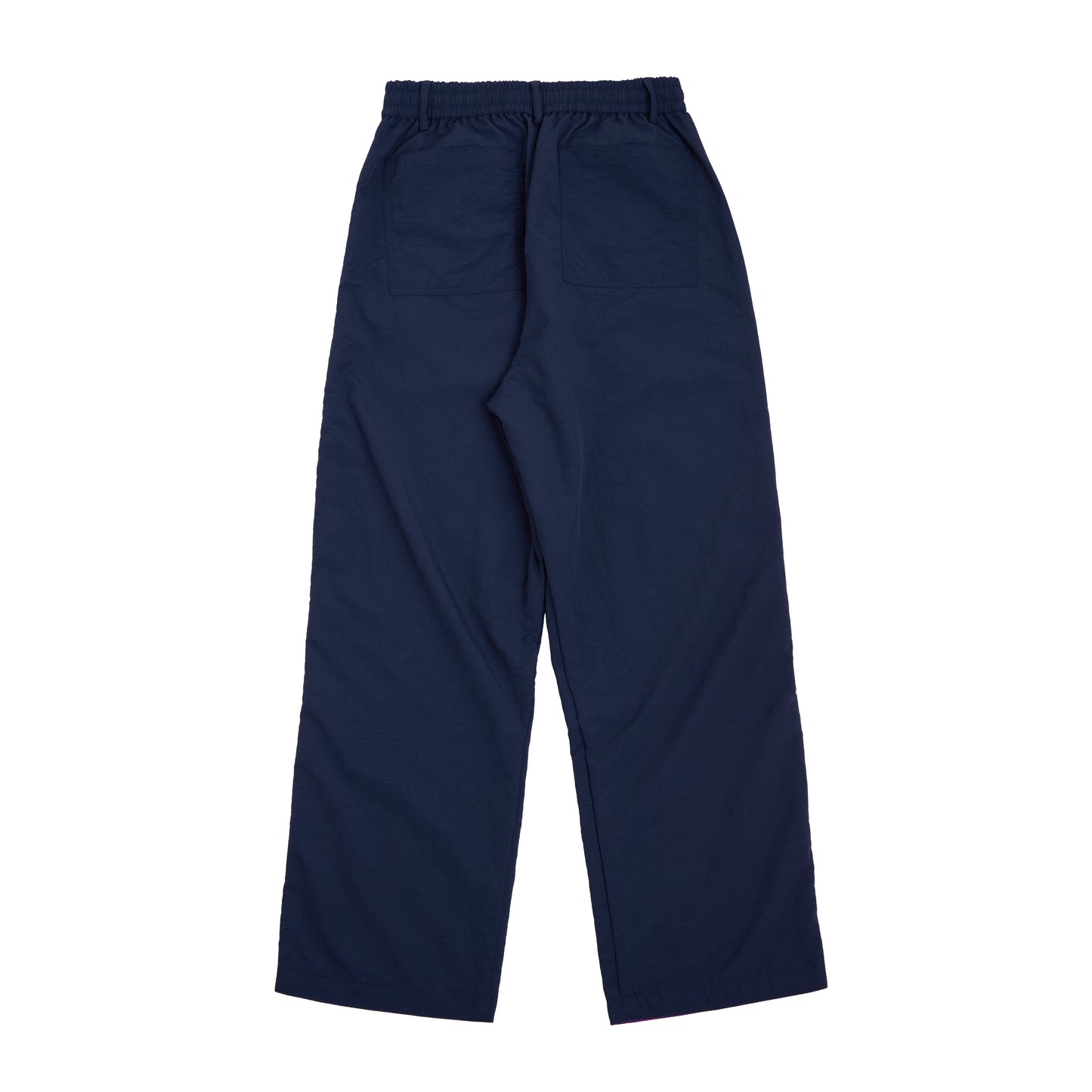 nylon reversible easy pants (navy / purple)