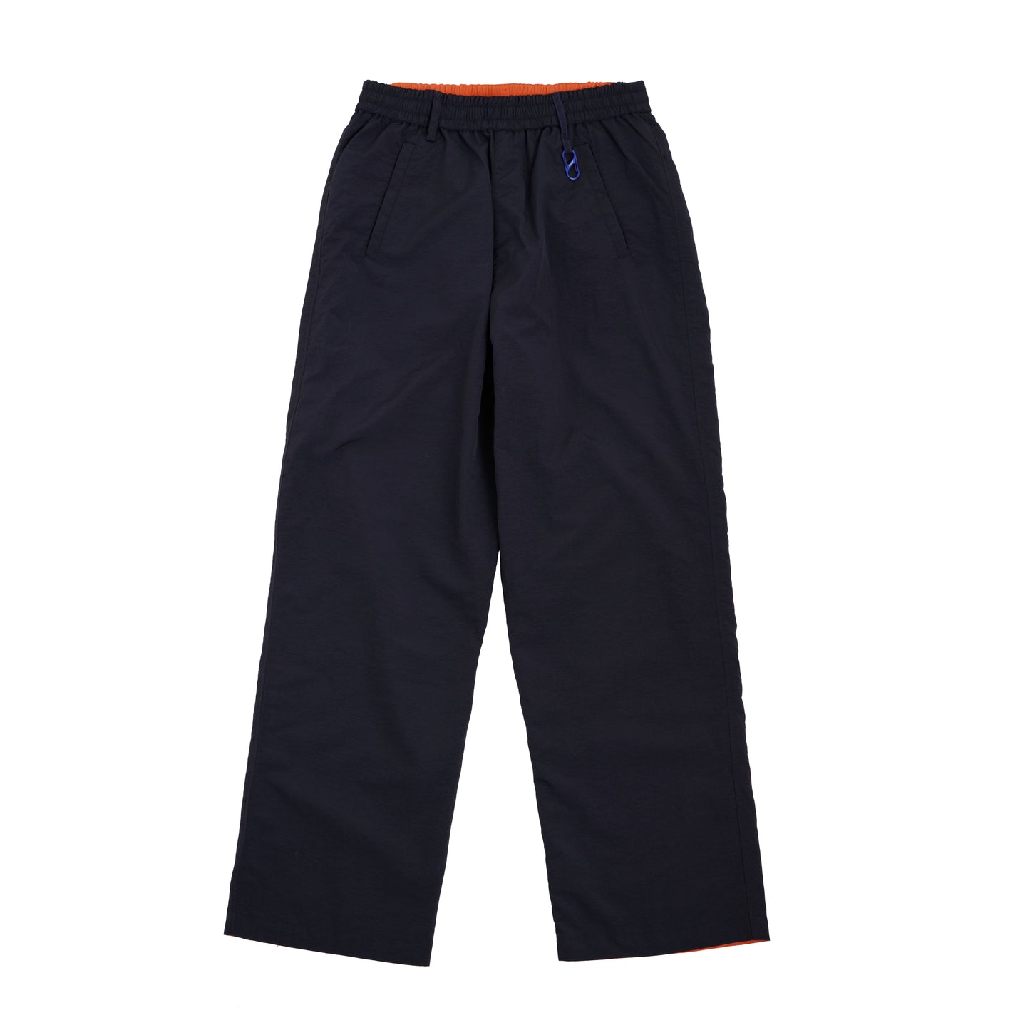 nylon reversible easy pants (black / orange)