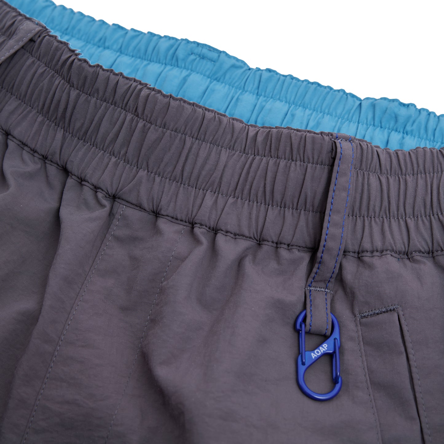 nylon reversible easy pants (gray / sax)