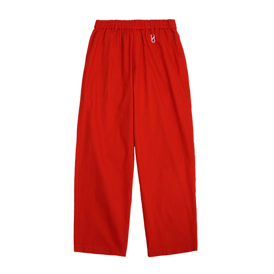 cotton oxford easy pants (red)