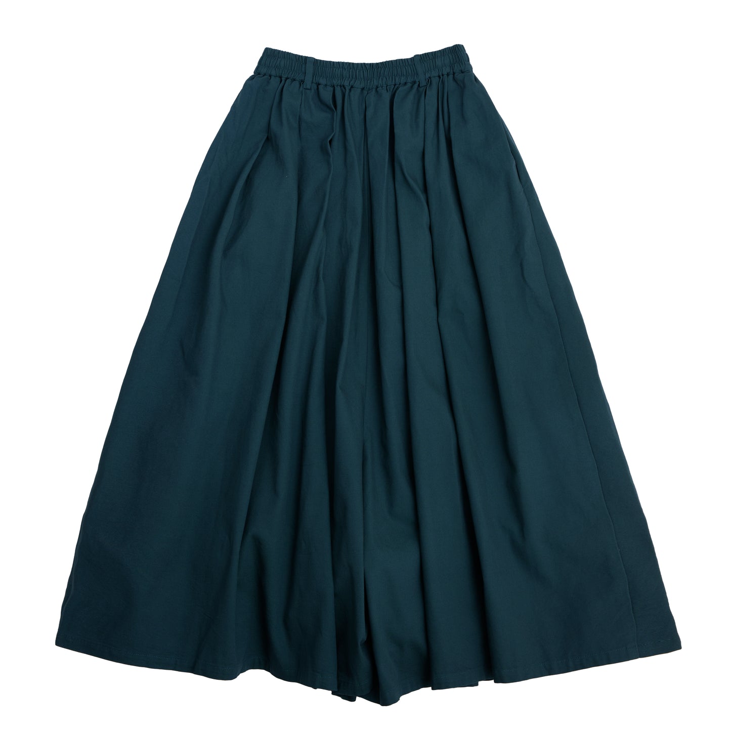 cotton oxford easy long culotte (green)