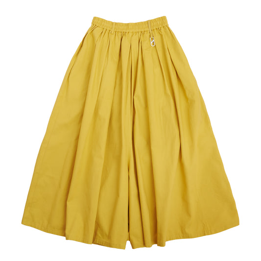 cotton oxford easy long culotte (yellow)