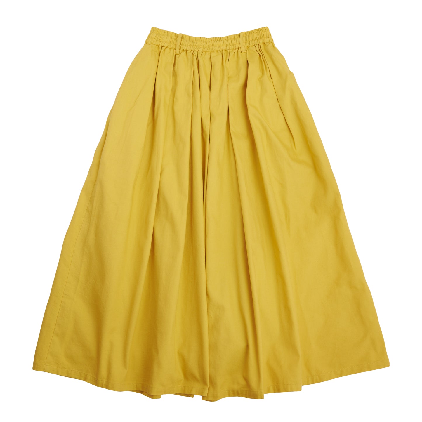 cotton oxford easy long culotte (yellow)