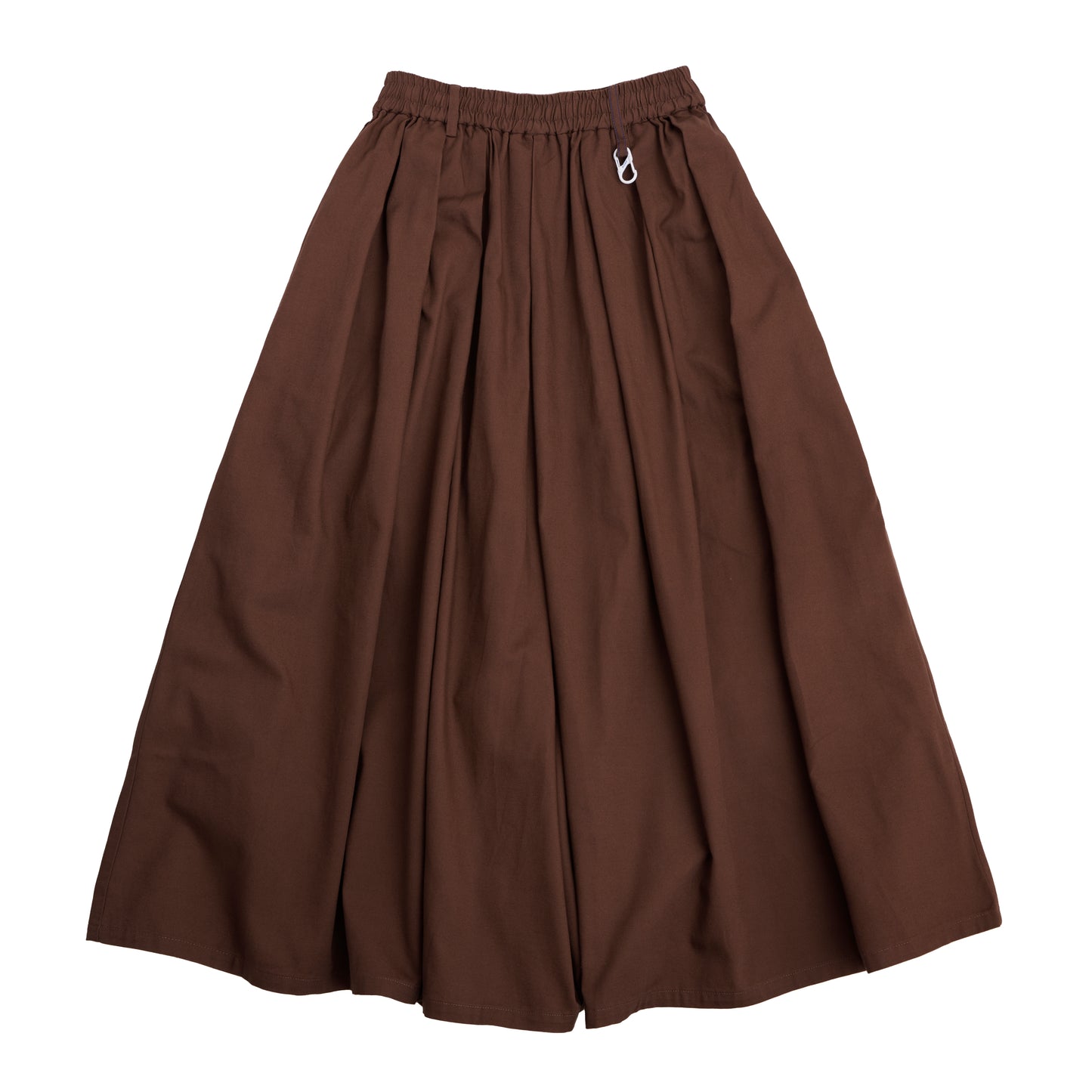 cotton oxford easy long culotte (brown)