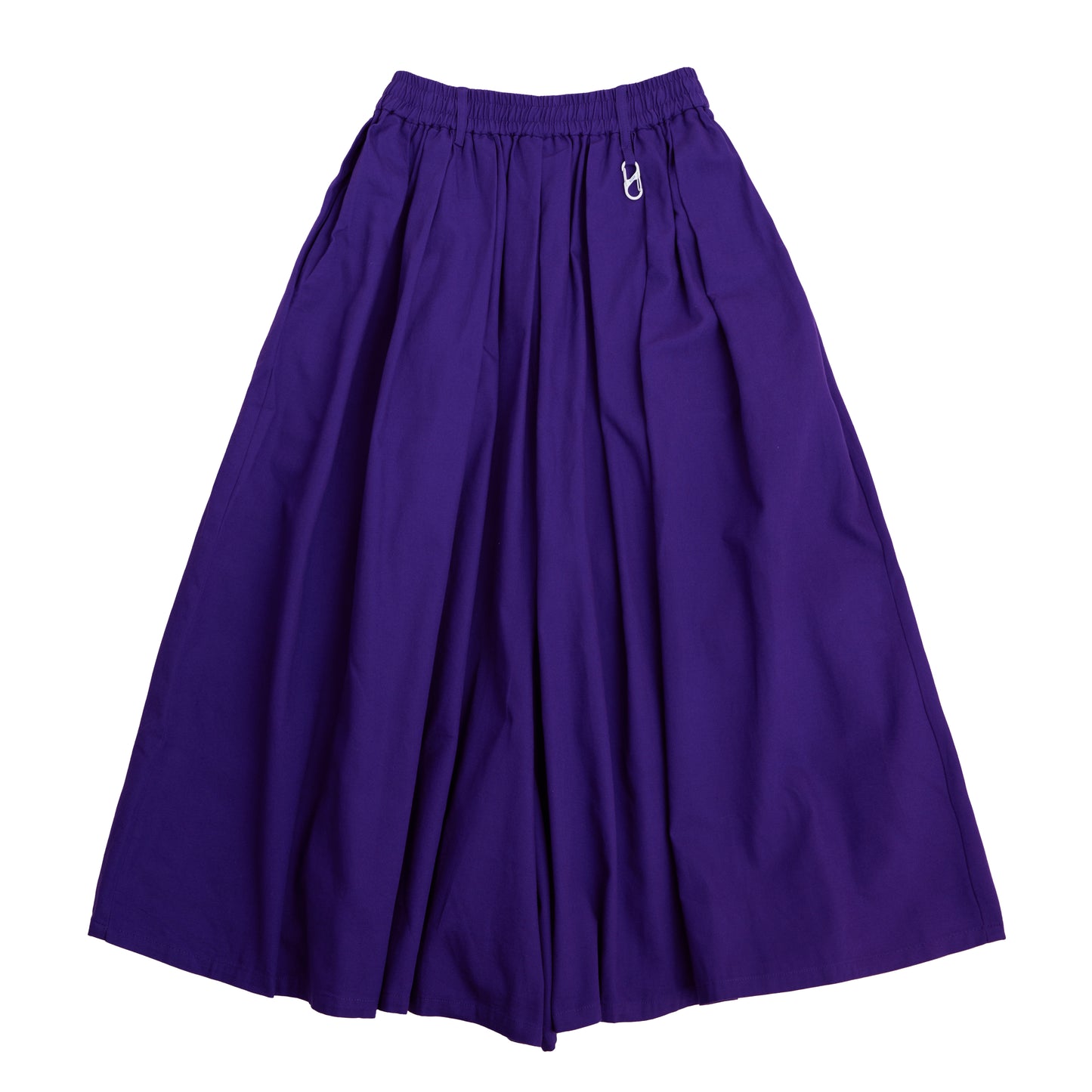 cotton oxford easy long culotte (purple)