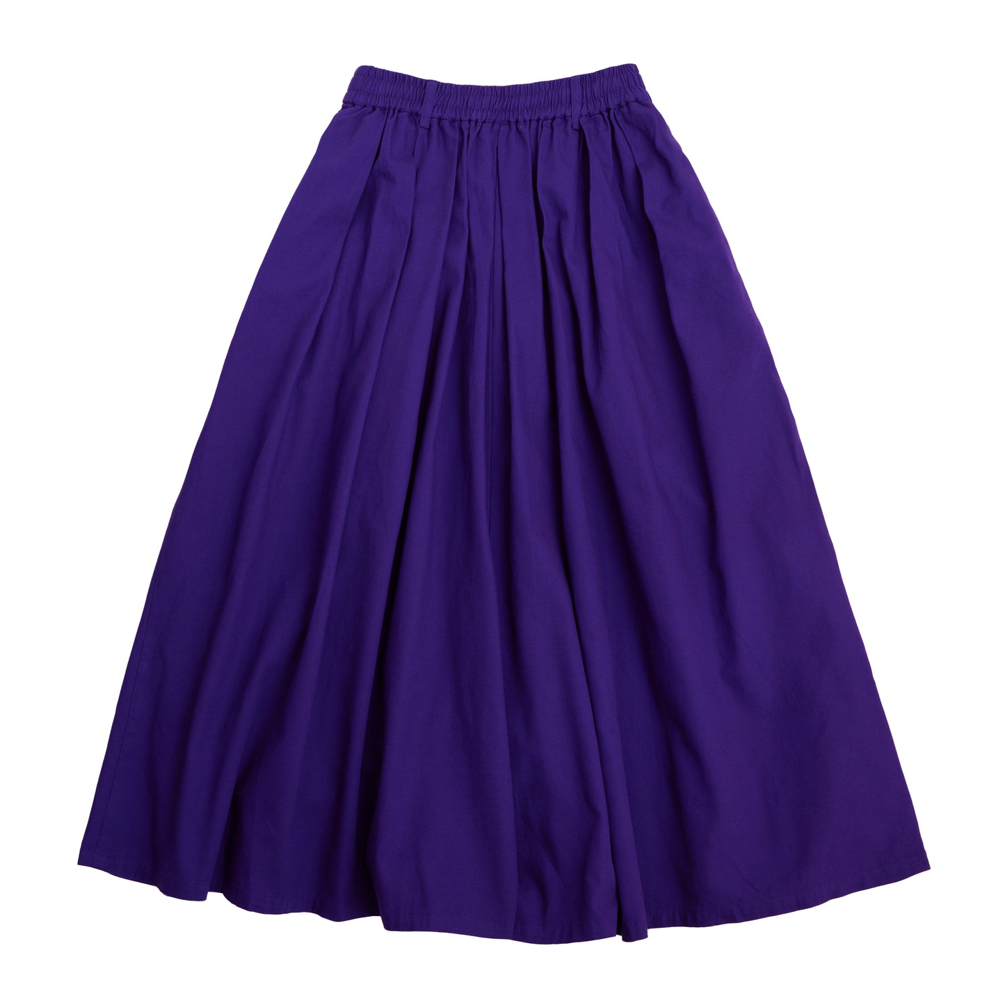 cotton oxford easy long culotte (purple)