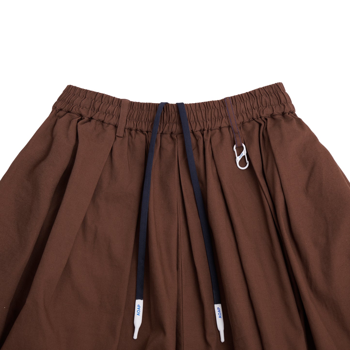 cotton oxford easy long culotte (brown)